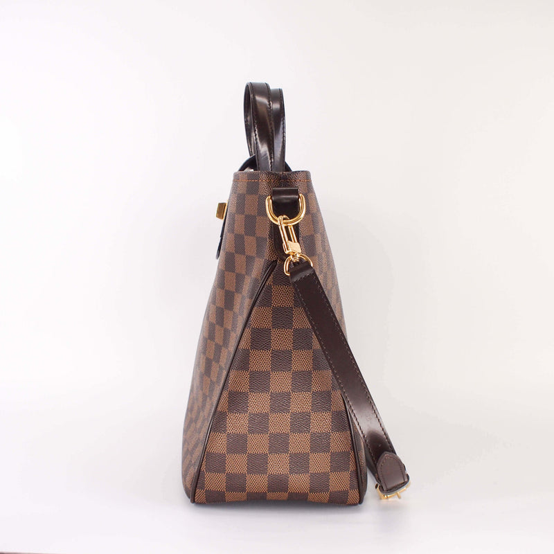 Canvas Cabas Rosebery Bag in Damier Ebene