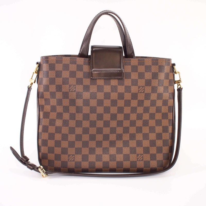 Canvas Cabas Rosebery Bag in Damier Ebene