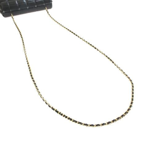 Small Chocolate Bar Flap Lambskin Black GHW