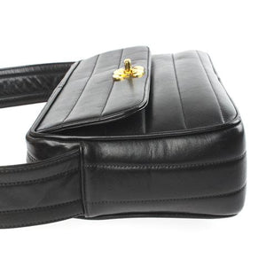 Vintage Leather Shoulder Bag Lambskin Black GHW