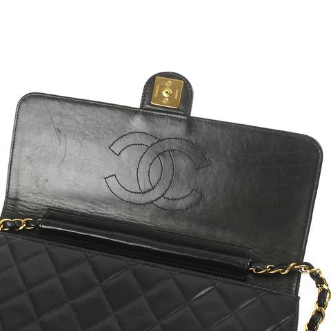 Vintage Flap Lambskin Black GHW