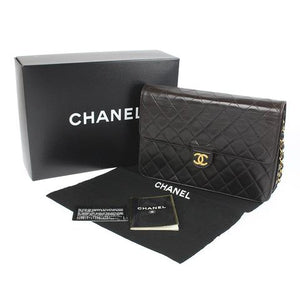 Vintage Flap Lambskin Black GHW