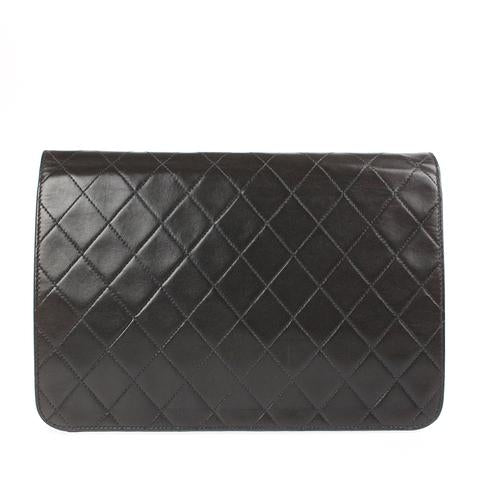 Vintage Flap Lambskin Black GHW