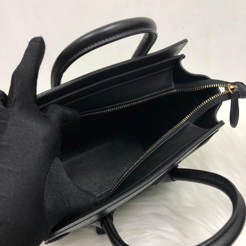 Bi-Coloured Nano Luggage Tote Green/Black