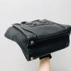 Mini Luggage in Black Leather with Silver Hardware