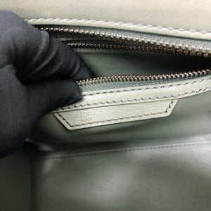 Mini Luggage in Smooth Calfskin Leather Tote - Almond