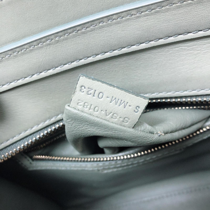 Mini Luggage in Smooth Calfskin Leather Tote - Almond