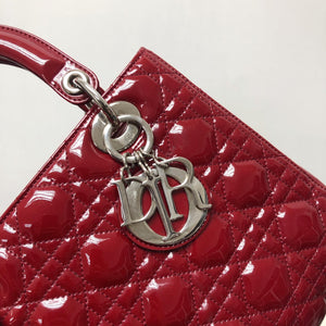 Lady Dior Patent Red SHW