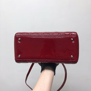 Lady Dior Patent Red SHW