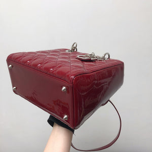 Lady Dior Patent Red SHW