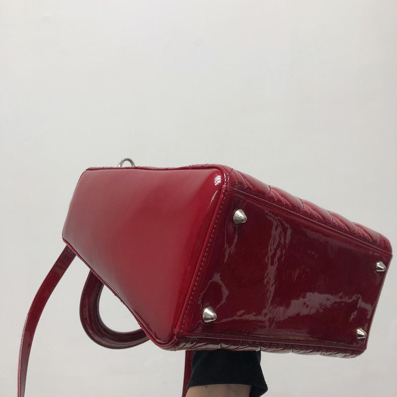 Lady Dior Patent Red SHW