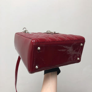 Lady Dior Patent Red SHW