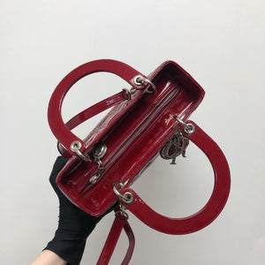 Lady Dior Patent Red SHW