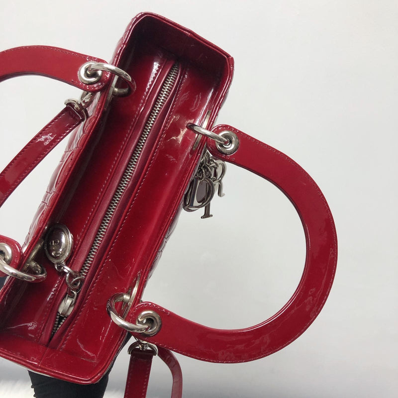 Lady Dior Patent Red SHW