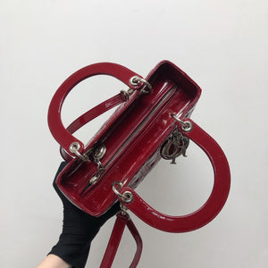 Lady Dior Patent Red SHW