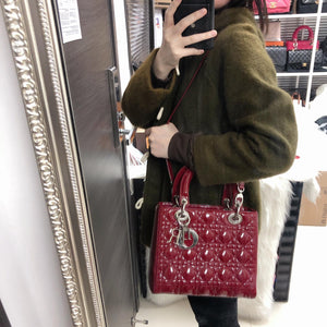 Lady Dior Patent Red SHW