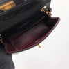 Vintage Mini Square Flap Bag in Black Quilted Lambskin Leather GHW