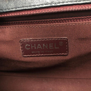 Le Boy Old Medium Crinkled Calfskin with Ruthenium Hardware Black