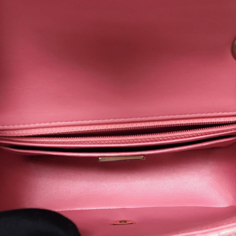 Python Valentine Collection Mini Charm Flap Bag Pink