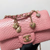 Python Valentine Collection Mini Charm Flap Bag Pink