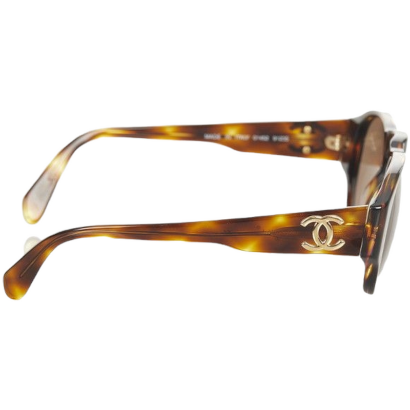 Vintage CHANEL Tortoise shell wrap sunglasses by Chanel