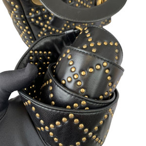 Mini Supple Lady Dior Studded Lambskin Black GHW