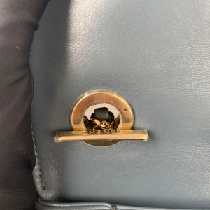 Small Trendy CC Flap Lambskin Blue GHW