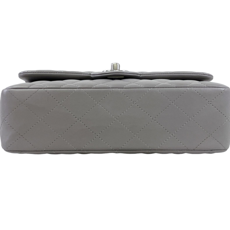 30% Deposit for - Small Classic Double Flap Lambskin Grey SHW