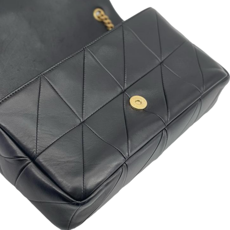 Medium Jamie Quilted Lambskin Black GHW