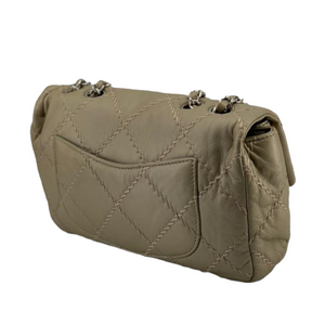 Seasonal Flap Calfskin Gold SHW