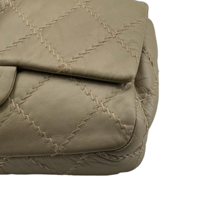 Seasonal Flap Calfskin Gold SHW