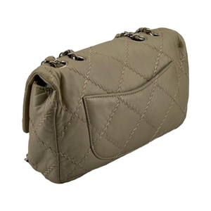Seasonal Flap Calfskin Gold SHW