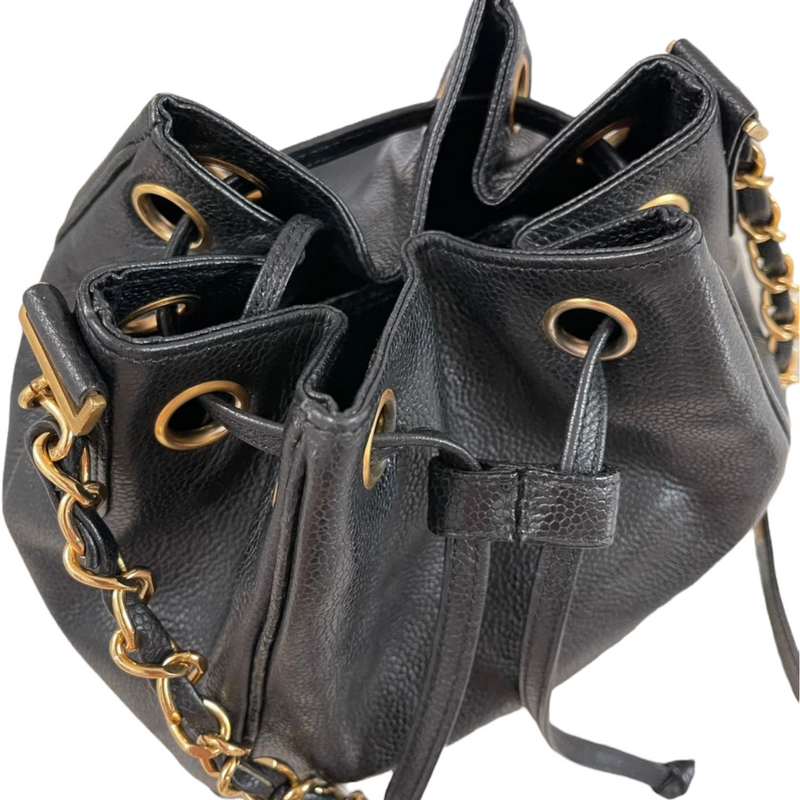 Vintage CC Bucket Caviar Black GHW