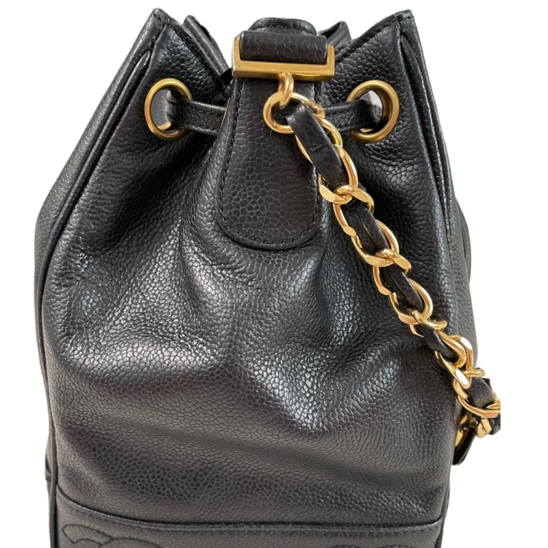 Vintage CC Bucket Caviar Black GHW