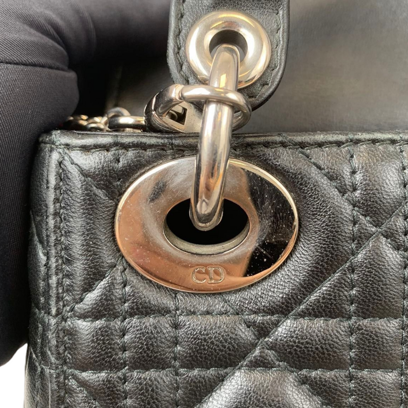 Mini Lady Dior Lambskin Black SHW