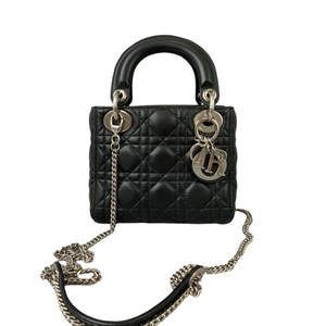 Mini Lady Dior Lambskin Black SHW