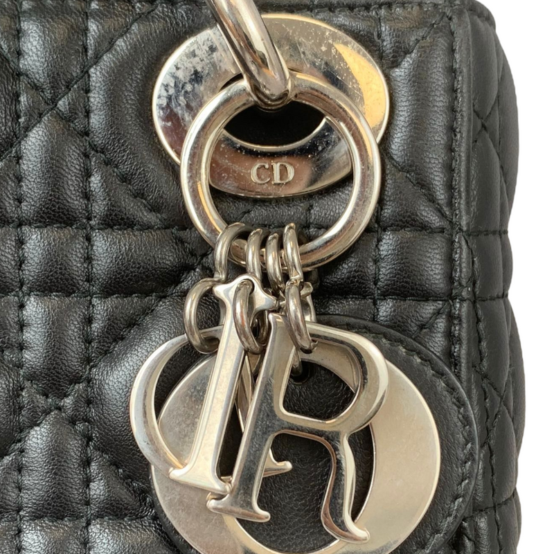 Mini Lady Dior Lambskin Black SHW