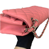 Jumbo Double Flap Lambskin Pink SHW