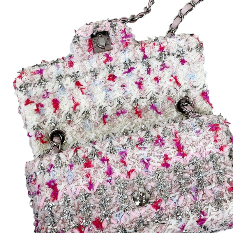 Mini Rectangular Flap Tweed Multi Color SHW