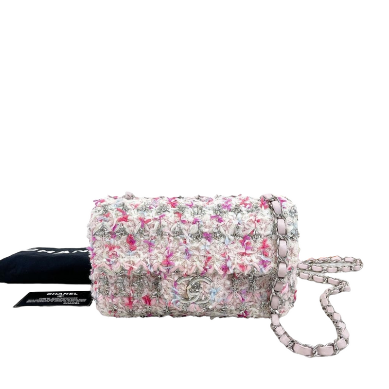 Mini Rectangular Flap Tweed Multi Color SHW