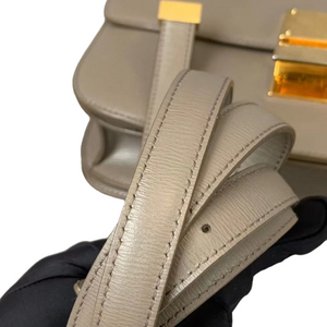 Medium Box Smooth Calfskin Grey GHW