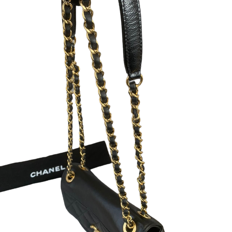 Chanel Black Lacquered Chunky Chain Mini Flap Bag GHW – Boutique