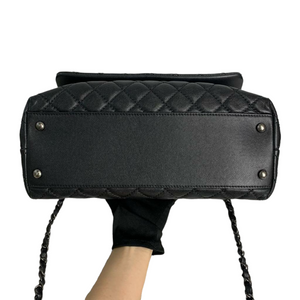 Medium Coco Handle Flap Black RHW