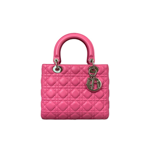 Medium Lady Dior Lambskin Pink SHW