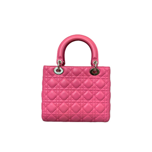 Medium Lady Dior Lambskin Pink SHW