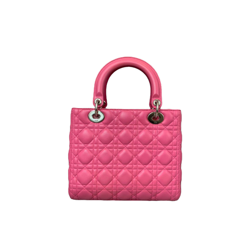 Medium Lady Dior Lambskin Pink SHW
