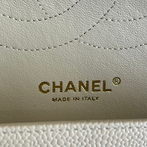Jumbo Classic Double Flap Caviar Beige GHW
