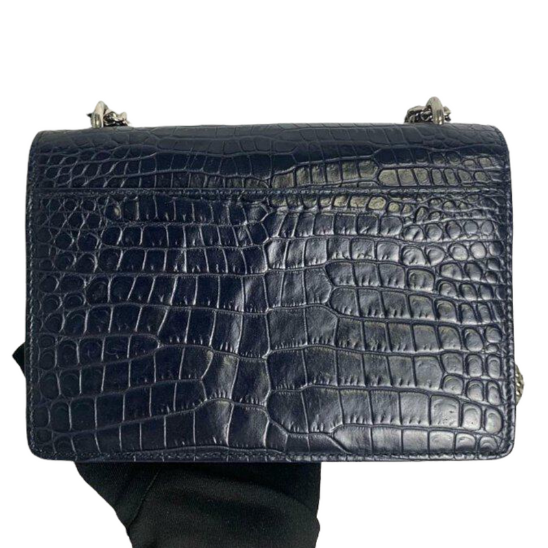 Woc Sunset Croc Embossed Blue SHW