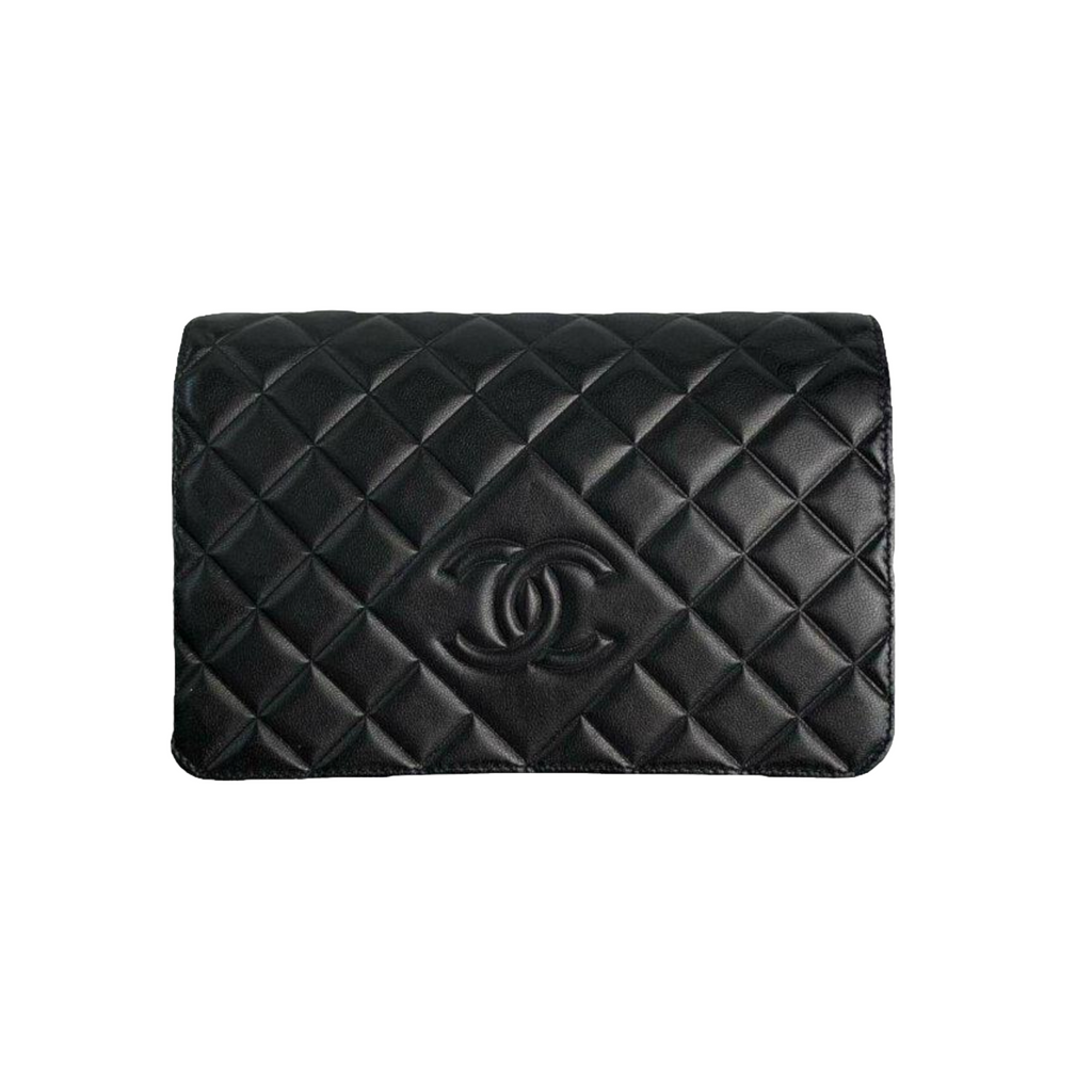 WOC Wallet on Chain Calfskin Black SHW