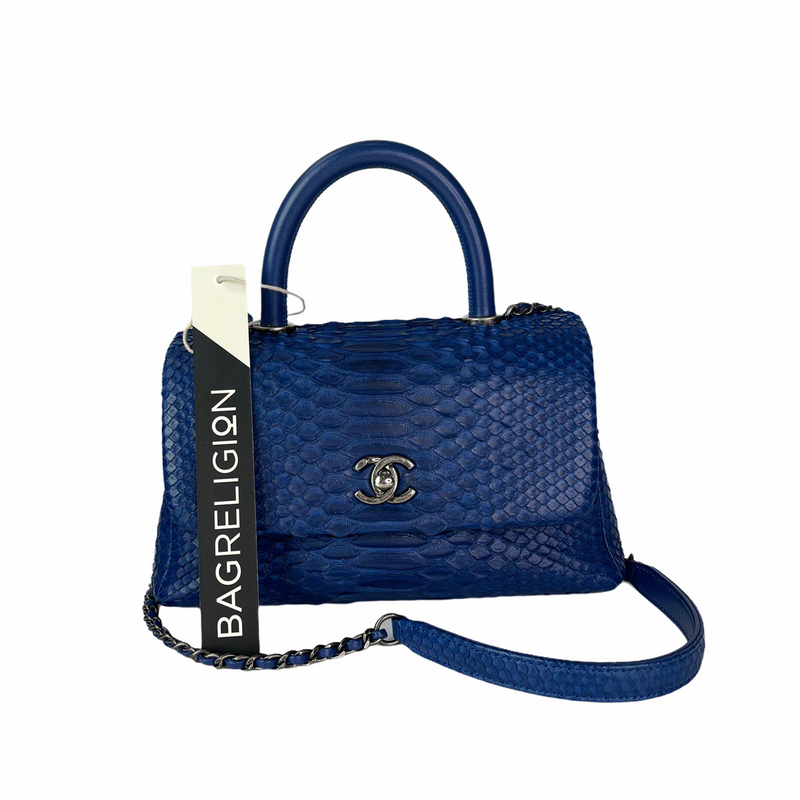 Python Coco Handle Flap Blue with RHW